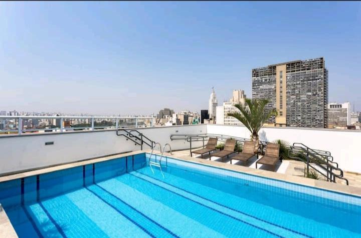 Studio Flex Com Garagem E Piscina No Centro De Sp Сао Паоло Екстериор снимка